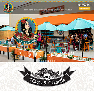 Taco La Barra website by Giraffe Web Greenville SC